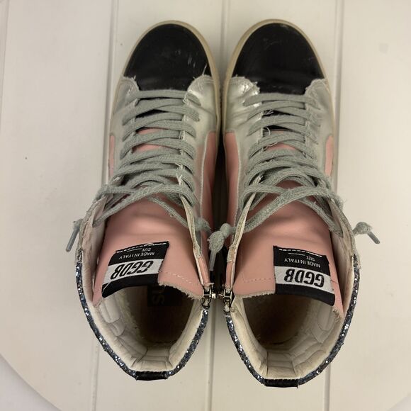 Golden Goose High Tops Hidden Wedge Sneakers 9-9.5 / 40 - Picture 5 of 9
